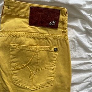Yellow Straight Leg Jeans by Latino